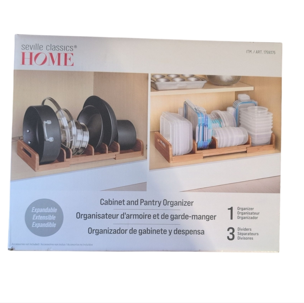 Brown Cabinet and Pantry Organizer